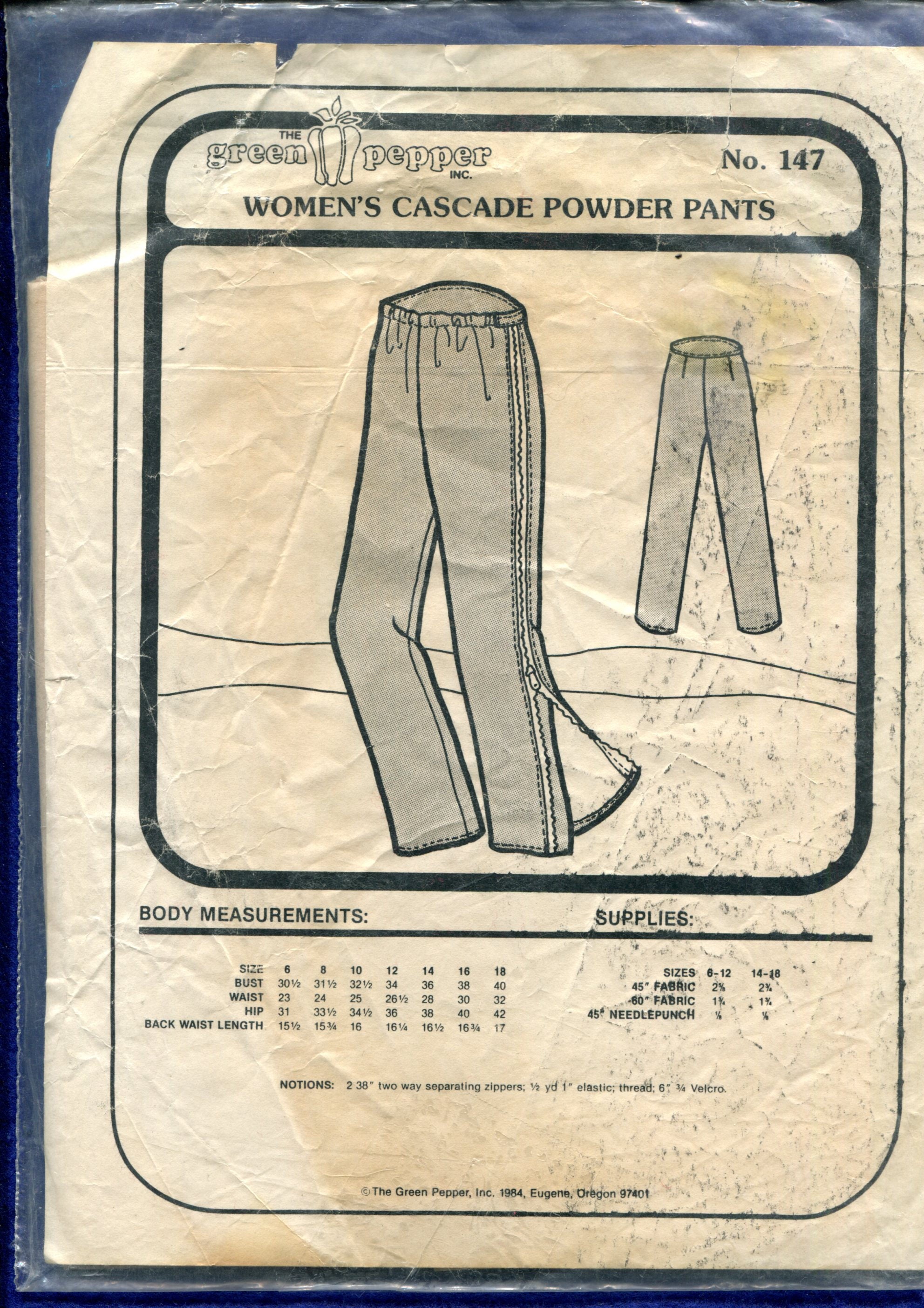 Women’s Cascade Powder Pants Pattern - 147 - The Green Pepper Patterns Women’s Cascade Powder Pants Pattern - 147 - The Green Pepper Patterns
