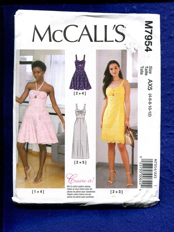 Mccall's 7951 Fit & Flare Summer Time Dresses Pattern Size 4 to 12 UNCUT - Etsy Mccall's 7951 Fit & Flare Summer Time Dresses Pattern Size 4 to 12 UNCUT - Etsy