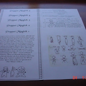 Beautifully Ilustrated Voodoo/Poppet Doll Book of Shadow Pages (Over 20 Pages) (Read Descripton) (Instant Download)