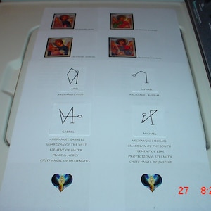 Beautiful Illustrated Archangels Book of Shadow Pages (Read Description)