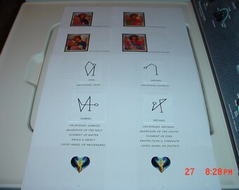 Beautiful Illustrated Archangels Book of Shadow Pages (Read Description)