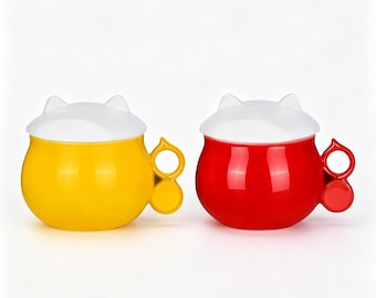 猫好きのための可愛い猫のコーヒーマグ、セラミック製子猫マグ、彼へのユニークなギフト、楽しい動物カップ、誕生日プレゼント、コーヒー・紅茶マグ