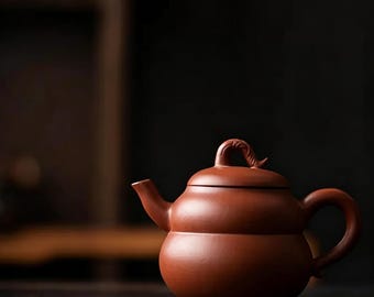ヴィンテージ紫粘土宜興茶壺 手作り中国陶磁器茶壺 景徳鎮 父の日ギフト お茶好きの方へ 中国陶器茶器