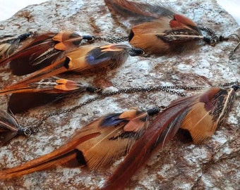 Pheasant Feathers Earrings ~ Bohemian Earrings ~ Trendy Boho Earrings ~ Western Earrings - Made to Order