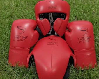 Fly Boxing Sparring Set, Gloves, Head & Groin Guard, Training Gear, Fighting Gear, Worldwide Shipping