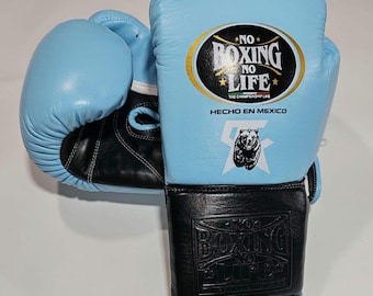 No Boxing No Life Boxing Gloves, Training Gloves, Top Grain Leather, All Sizes Available, Gift