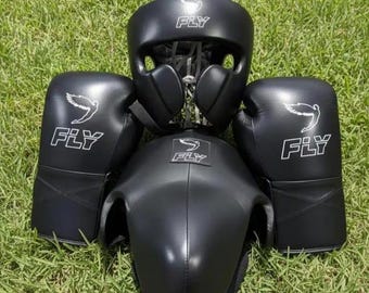 Fly Boxing Sparring Set, Gloves, Head & Groin Guard, Training Gear, Fighting Gear, Worldwide Shipping