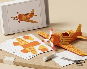 Afdrukbare vliegtuigen Papercraft-modellen, vliegtuigen, straaljagers, helikopters (digitale download)