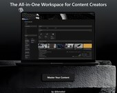 Notion Content Creator OS | Minimalist Dark Mode Template for Content Makers