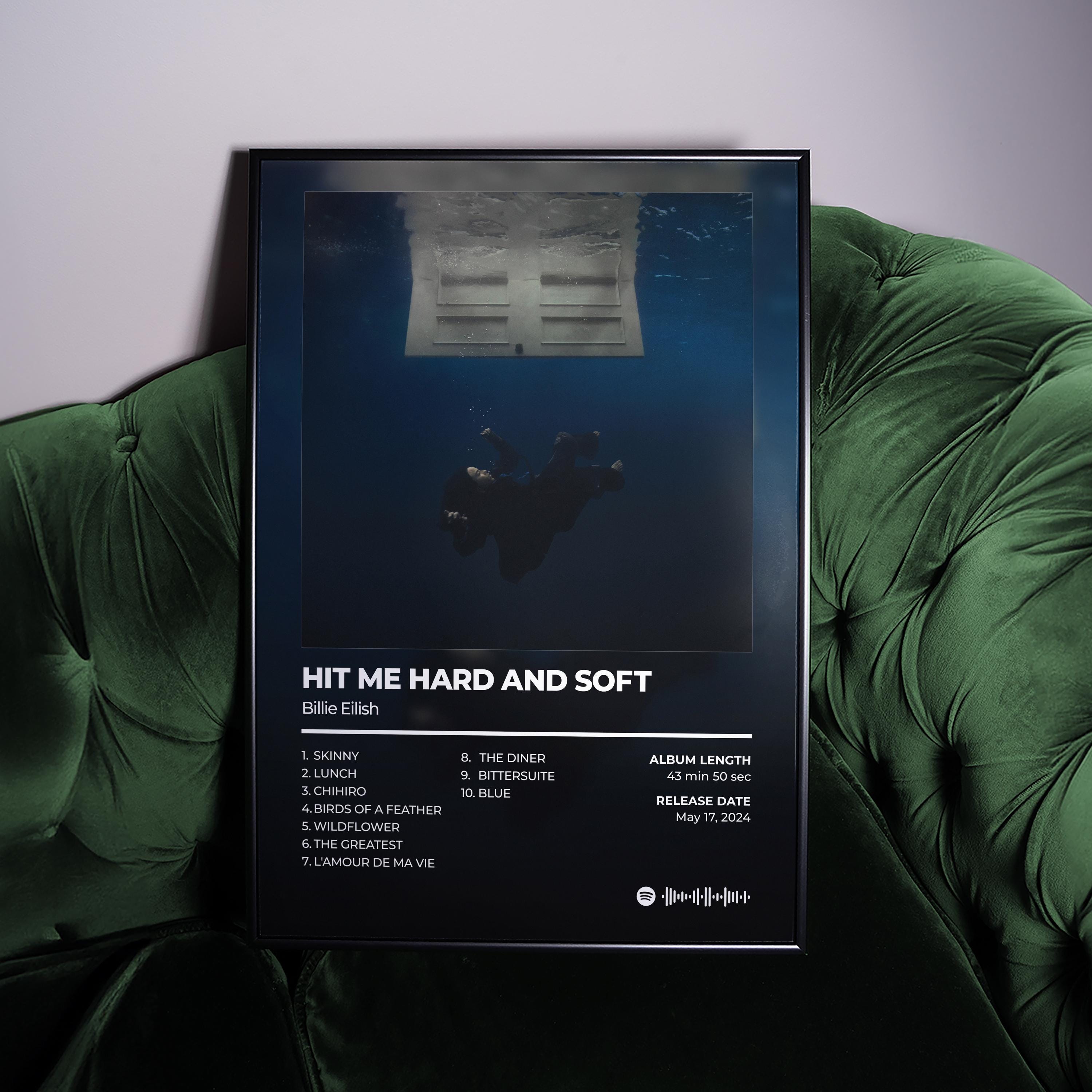 Billie eilish poster hit me hard and soft - Etsy 日本