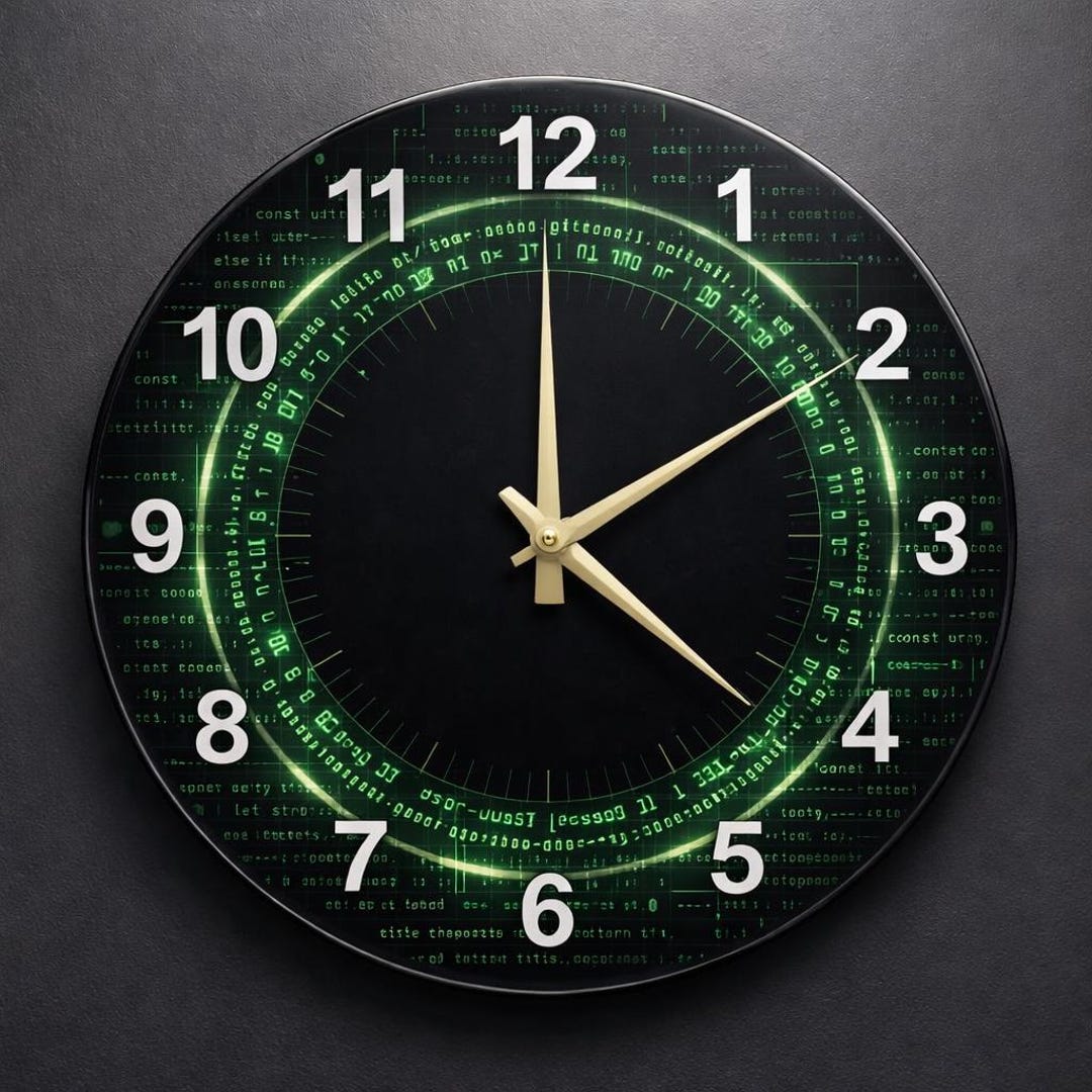 Code Grid Wall Clock | Programmer Tech Decor for Developer Office ...