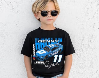 デニー・ハムリン ヴィンテージ ナスカー キッズシャツ、ナスカー ユースシャツ：ハムリン #11 キッズシャツ レーシングファンギフト