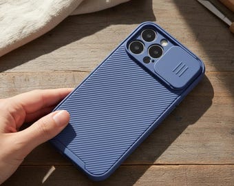 iPhone 11–16 Series Magnetic Slide Camera Lens Case – Protective Armor MagSafe Compatible