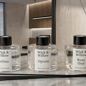 Rose Oud Reed Diffuser Set 4 oz Mother's Day Gifts