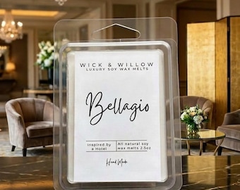 Bellagio Wax Melt, Hand Poured Soy, 2.5oz Hotel Scents