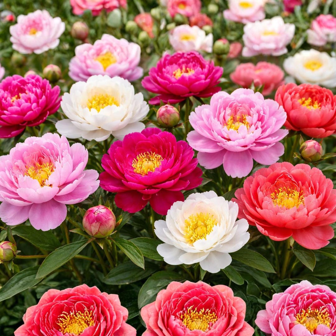 50 Mixed Color Peony Seeds for Perennial Garden Planting – Ornamental ...
