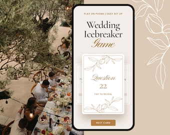 Wedding Icebreaker Game, Couple's Trivia, QR Code Table Activity (Digital Download)