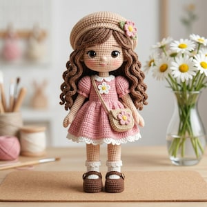 Amigurumi Crochet Doll Pattern PDF Tutorial( instant download) | Cute Amigurumi Doll  | Handmade Plush Toy | Beginner Friendly