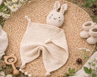 Organic Baby Muslin Lovey | Soft Security Blanket