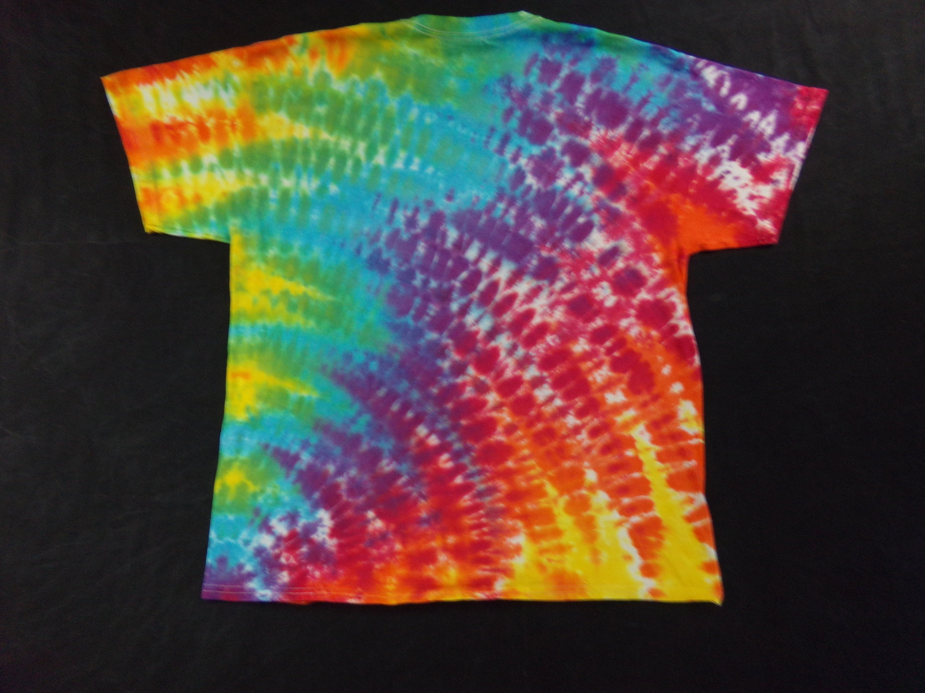 Rainbow Waves Zig Zag Ripples Tie Dye X-Large Shirt | Etsy