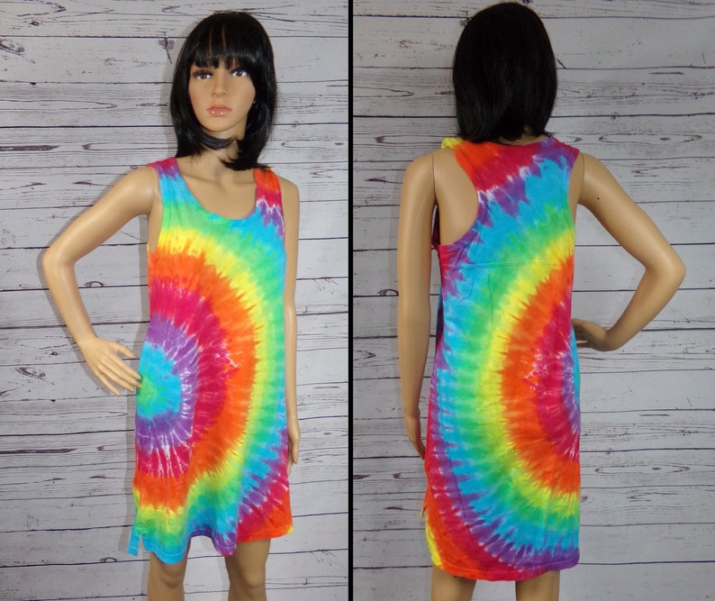 ladies tie dye dresses