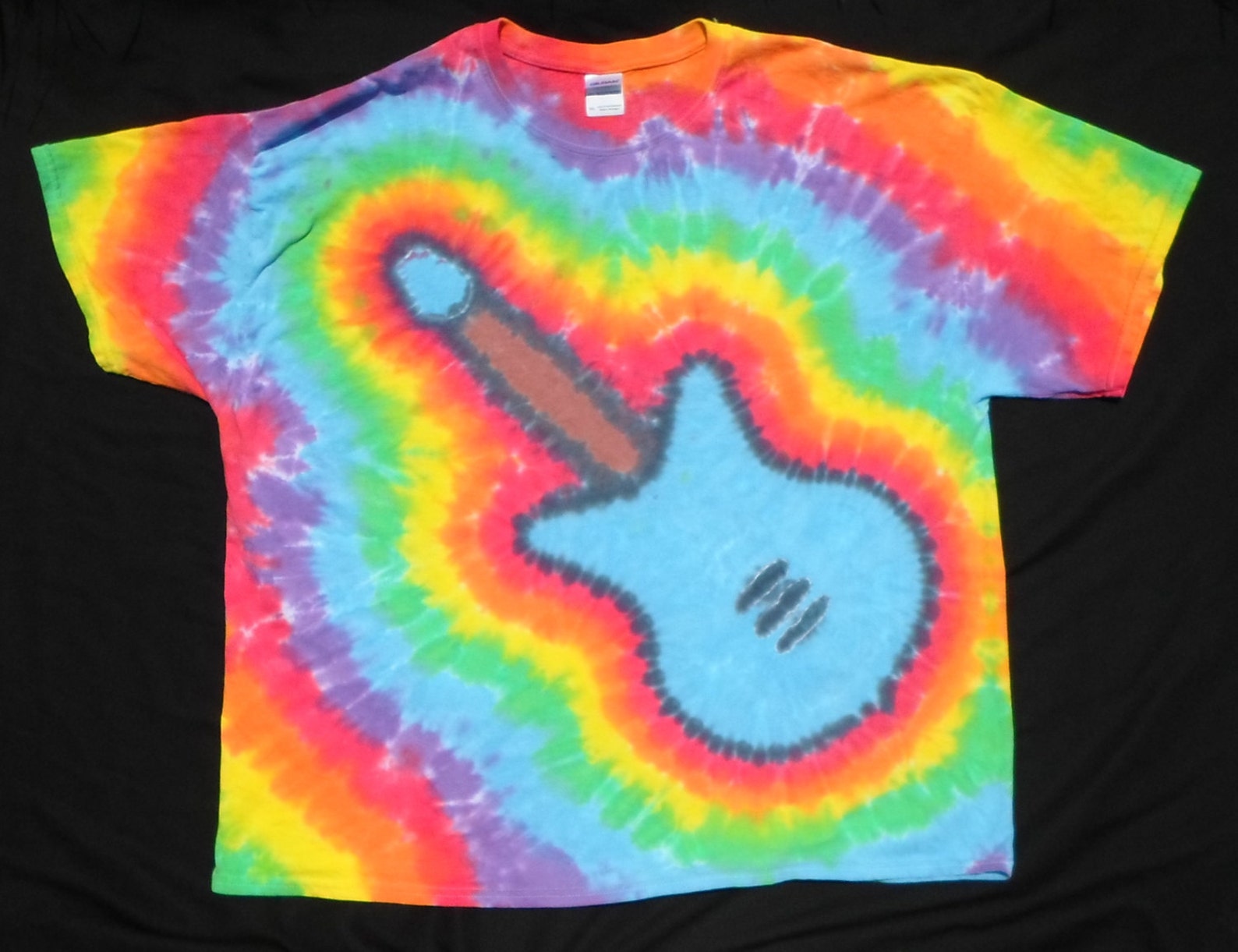 Blue Electric Guitar Tie Dye 3X-Large Shirt | Etsy