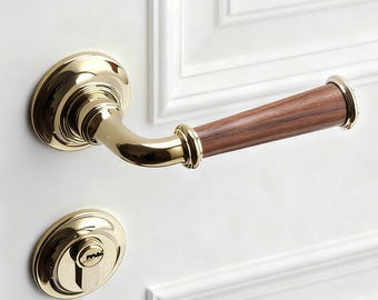 Walnuss Türgriffe, Türgriffe Brsss Türschloss Griffe, Hebelgriff Pull