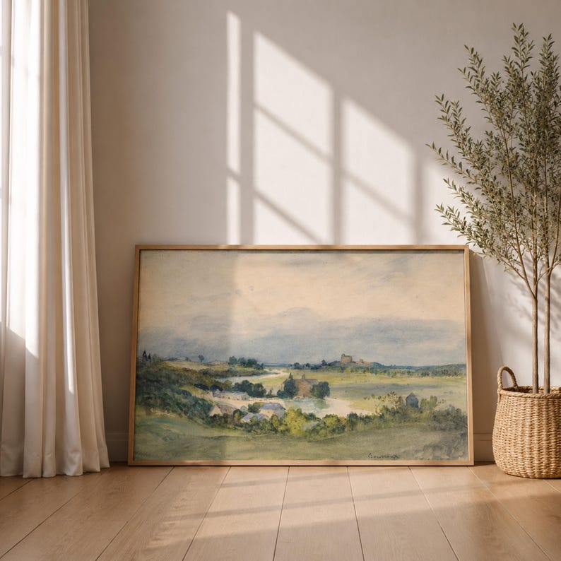 antique landscape wall decor
