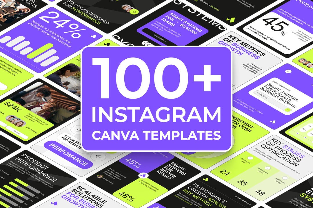 100+ Instagram Canva Templates for Business Growth - Editable Social ...