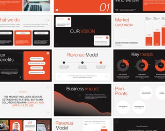 Plantilla de presentación empresarial de Canva, Pitch Deck, Startup, Limpia y minimalista, Plantilla editable de Canva