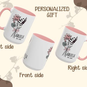 diseño taza abuela frente lado izquierdo derecho