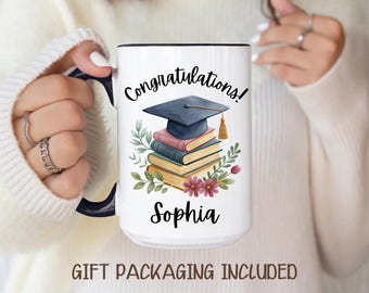 Personalized Graduation Mug Custom Name Gift Graduate Coffee Cup Keepsake