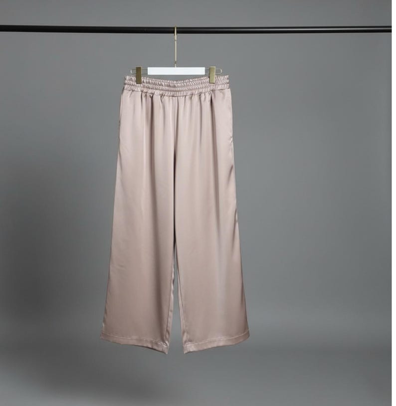 Silk Pajama Set for Women, 3 Piece Loungewear with Kimono image 7