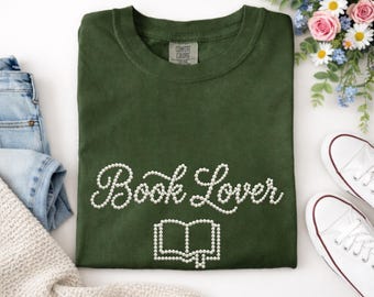 Book Lover Pearl PNG, Coquette Reader Shirt Design, Trendy Bookish Graphic, Book Worm Png, Sublimation Digital Download