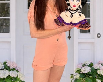 High Voltage Vixen – Busto di sposa gotica fatto a mano / Decorazione di Halloween / Accessorio per ghirlanda di Halloween