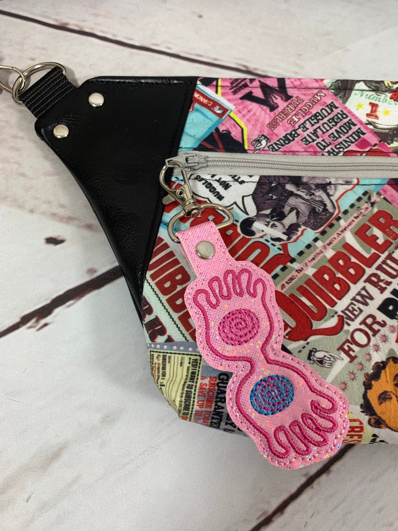 Boy Wizard Zipper Bag Luna Fanny Pack Wizard School Kangaroo Pouch Waist Pouch Hip Bag Wizard Carry All Magic Magic News