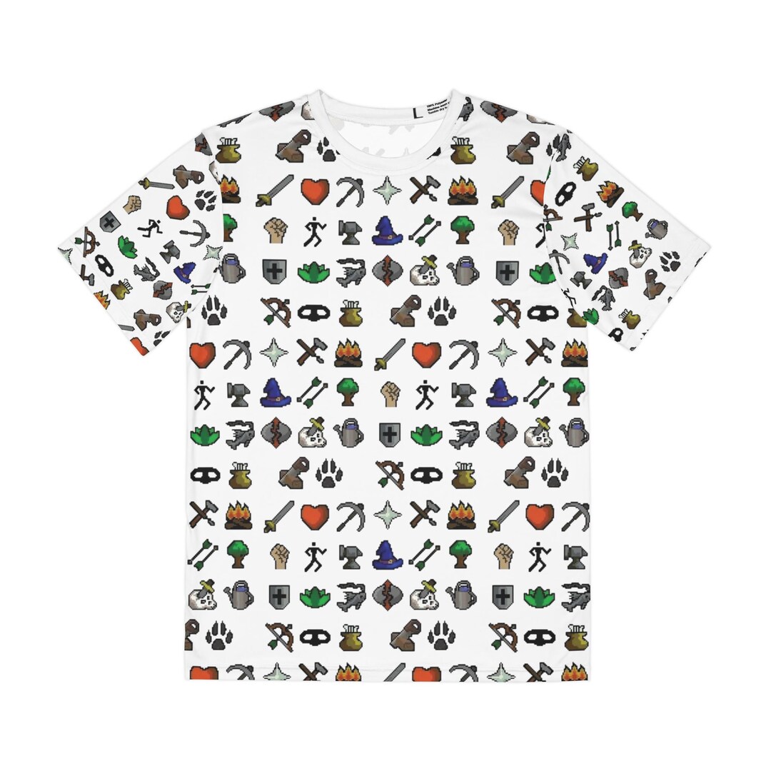 Runescape Skill Icons All-over Print Shirt | Retro MMORPG Gamer Tee - Etsy