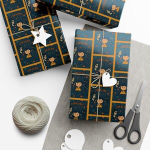 Cadeaupapier, Coraline Movie Wuss Puss Cat en andere moedercadeauverpakking met knopen afbeelding 7