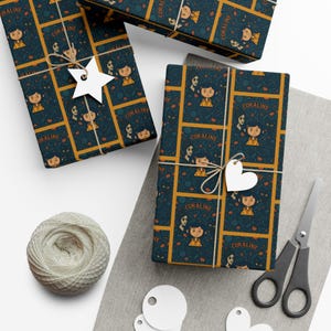 Cadeaupapier, Coraline Movie Wuss Puss Cat en andere moedercadeauverpakking met knopen afbeelding 6