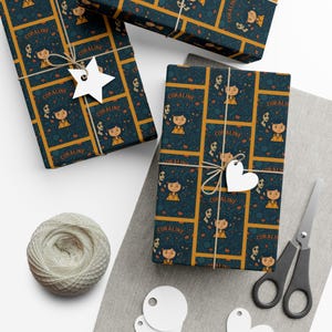 Cadeaupapier, Coraline Movie Wuss Puss Cat en andere moedercadeauverpakking met knopen afbeelding 8