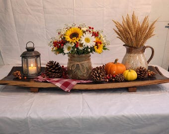 Bourbon Stave Tray - Rustic Fruit Holder-Tray A