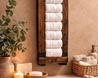 Rustic Farmhouse Towel Rack