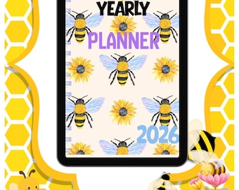 Digitale jaarplanner 2026 | Maandkalender, notitiepagina's (pdf-download)