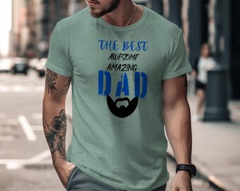 T-shirt beste vader ooit voor vaderdagcadeau, geweldig geweldige vader verjaardagscadeau shirt voor echtgenoot papa grootvader