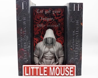 Kit de livros de romance sombrio | Conjunto de cantinho de leitura + marcador de páginas | Decoração picante para cantinho de leitura | Presente de romance moralmente ambíguo | Adeline Assombrada + Zade Meadows