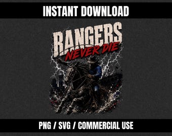 Rangers PNG SVG | Arquivo para impressão por sublimação com fundo transparente | Download instantâneo