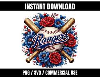 Rangers PNG SVG | Arquivo para impressão por sublimação com fundo transparente | Download instantâneo