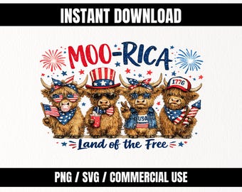 Arquivo PNG/SVG para impressão por sublimação com fundo transparente para o 4 de julho | Download instantâneo
