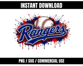 Rangers PNG SVG | Arquivo para impressão por sublimação com fundo transparente | Download instantâneo