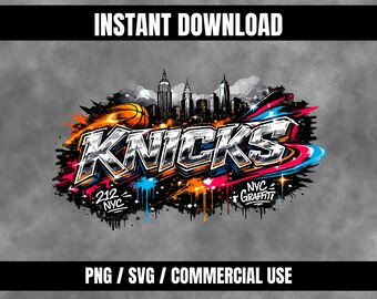 Knicks PNG SVG | Sublimation print File transparent background | Instant download